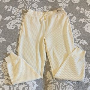 DSG So Soft Ottoman Ribbed Joggers ~ Size Small ~ Light Cream
